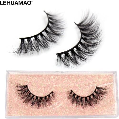 LEHUAMAO Mink Eyelashes 3D Mink Hair False Eyelashes Natural Thick Long Eye Lashes Fluffy Makeup Beauty Extension Tools K11