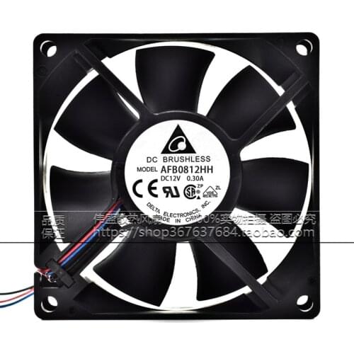 New original AFB0812HH 12V 0.30A 8025 8CM gale volume chassis power cooling fan
