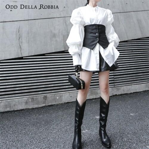Odd Della Robbia Stand-up Collar Blouses