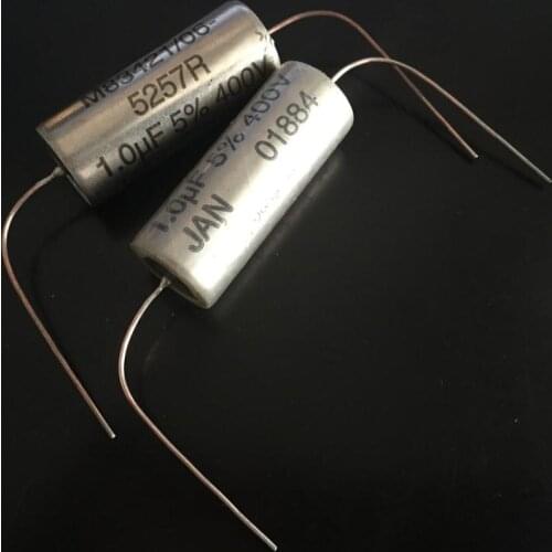 Original new 100% 5257R series 1UF400V 5% 20x47mm copper shell coupling oil immersed capacitor (Inductor)