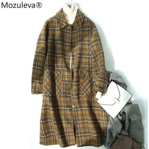 Mozuleva 2020 British-Style Handmade Woolen Coat Womens 2020 Autumn Womens New Coat Woolen Coat Womens Boutique