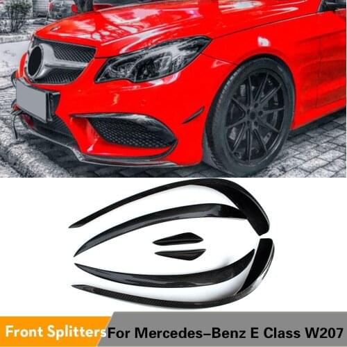 For Mercedes-Benz E Class W207 E350 E400 E550 Coupe Convertible Sport 2014 2015 2016 Carbon Fiber Front Bumper Trim Air Vent