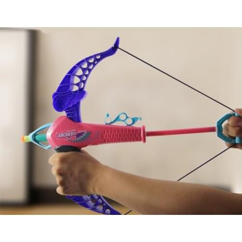 Plastic Assembling Toys bow and arrow for kids Children Outdoors Shooting Educative Toys Flying outdoor Party Hunting Toys