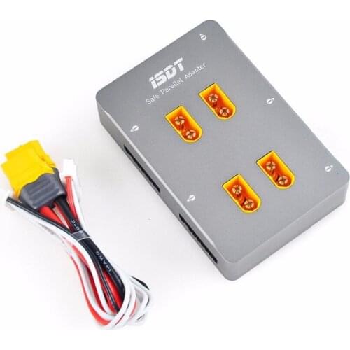ISDT PC-4860 1-8S 30A/60A Safe Parallel Board XT60 Plug Parallel Charging Board For SC-608 SC-620 Drone Charging Accessories