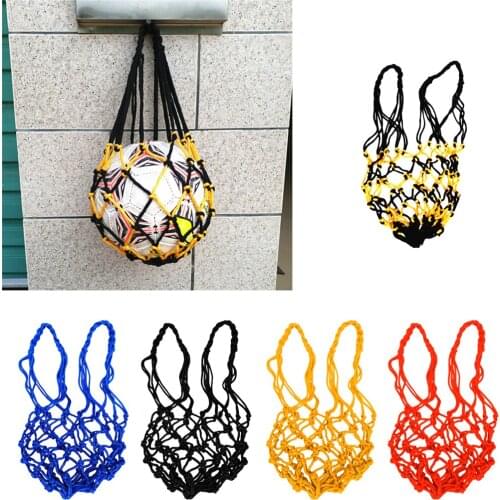 Durable Nylon Mesh Net Bag Single Ball Carrier for Carrying Volleyball Basketball Football Soccer