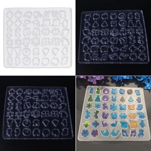 DIY Silicone Ear Stud Earring Mold Jewelry Pendant Epoxy Resin Casting Mould Making Tool Craft Decorative
