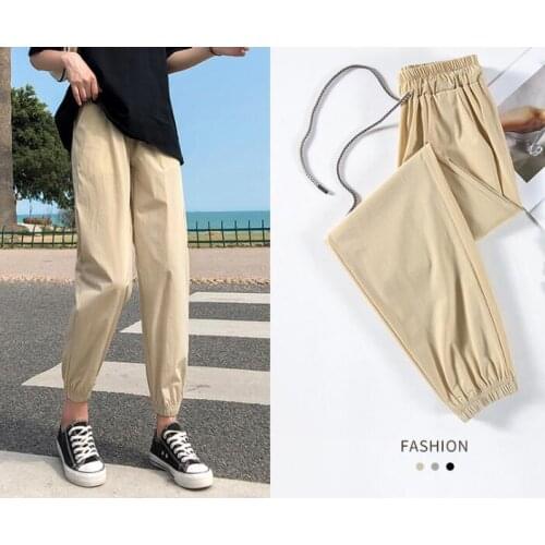 Sports pants women summer thin section 2021 new loose guard pants casual pants women