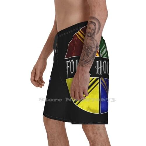 Four Houses Running Swimming Fitness Sports Shorts Potterhead Draco Malfoy Snape Jk Rowling Magic Wizard Wizarding World Cute