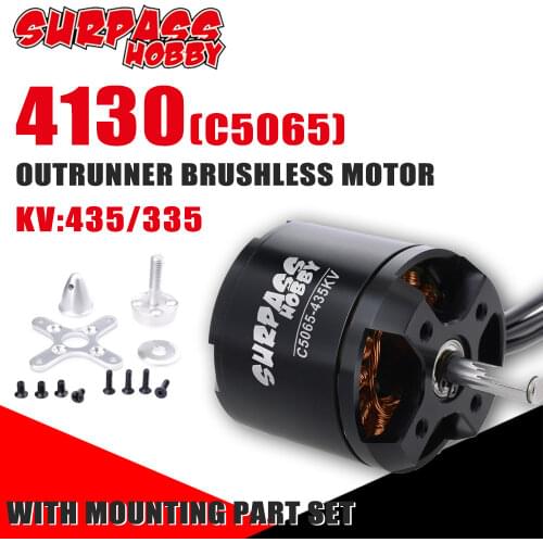 SURPASS HOBBY 4130 Brushless Motor C5065 Outrunner RC Motor 435KV 335KV for Airpalne Aircraft Multicopters RC Plane Helicopter