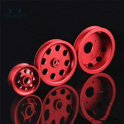 LIGHT-WEIGHT CRANK PULLEY 3-pc Kit Fits For N*issan SILVIA S14 S15 SR20 1989-1998