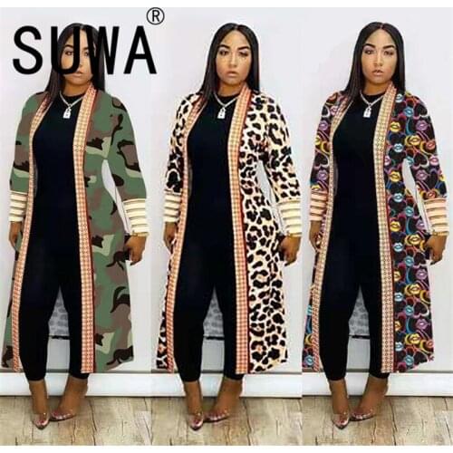 Young party women fashion leopard print long sleeve cardigan high street sexy tight club party lady fashion top