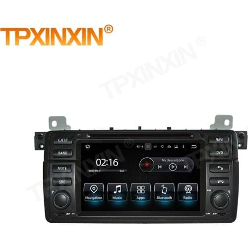 1 Din Carplay Android Radio Receiver Multimedia For BMW E46 M3 1998 1999 2000 2001 2002 2003 2004 2005 GPS BT Recorder Head Unit