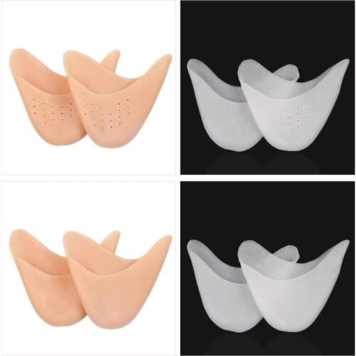 1 Pair Toe Pouch Cushions Silicone Toes Soft Ballet Pointe Dance Athlete Shoe Pads