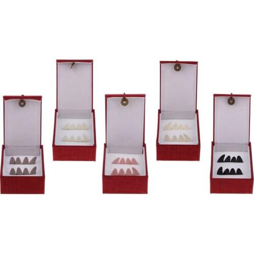 8pcs Guzheng Nail Chinese Zither Finger Picks with Carry Storage Case