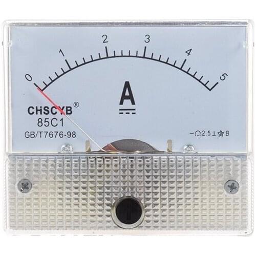 85C1-A Analog Current Panel Meter DC 5A AMP Ammeter