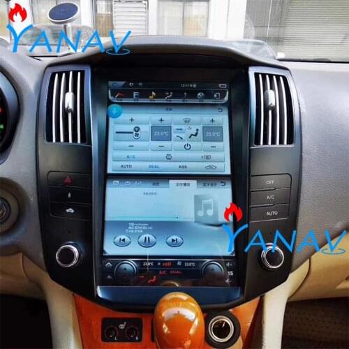 Vertical screen car radio multimedia player for-LEXUS RX300/330/350/400h 2004-2008 Tesla style Android car video audio player