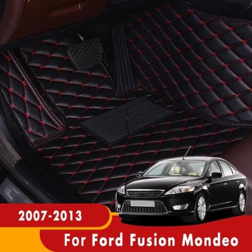 Car Floor Mats For Ford Mondeo Fusion 2013 2012 2011 2010 2009 2008 2007 Auto Interior Accessories Custom Leather Rugs Cover