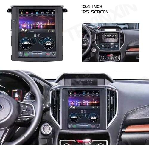 4G+128G For Subaru Forester XV 2018-2021 Android Radio Vertical Screen Car Multimedia player Car GPS Navigation Tape Recorder