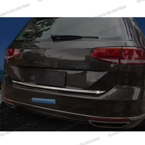 Lsrtw2017 Stainless Steel Car Trunk Bumper Trims for Volkswagen Passat B8 Variant 2016 2017 2018 2019 2020 vw Accessories Auto