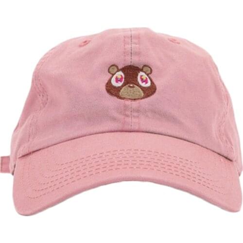 Kanye West Ye Bear Dad Hat Outdoor Sports Baseball Caps Bear Heads In Cotton Baseball Caps Leisure Embroidery Hip Hop Cap TG0016