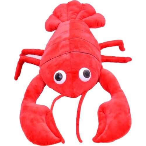 Dorimytrader 65cm Big Animal Crayfish Plush Toy 26'' Giant Cartoon Stuffed Crayfishes Doll Pillow Baby Present DY61323