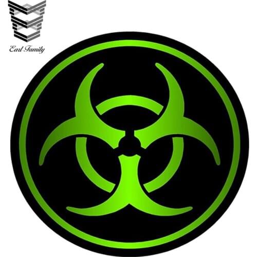 EARLFAMILY 13cm x 13cm Car Sticker Zombie Bio Hazard Vinyl Decal Sticker Sniper Skull Funny Waterproof Car Styling Accessories