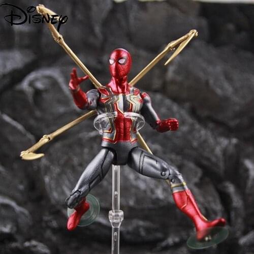 Disney Marvel Iron Spider-Man 6-inch Action Figure with Doctor Strange Infinity War Tom Holland Legend Doll Toy Model