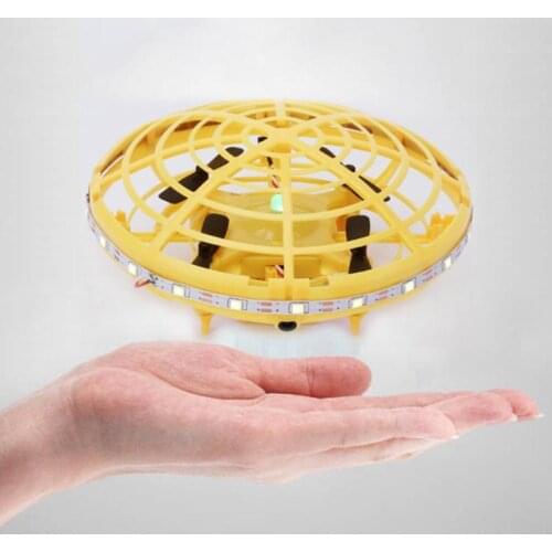 Infrared Sensor UFO LED Mini Induction RC Aircraft Kids Drone Toy Gifts PNLO