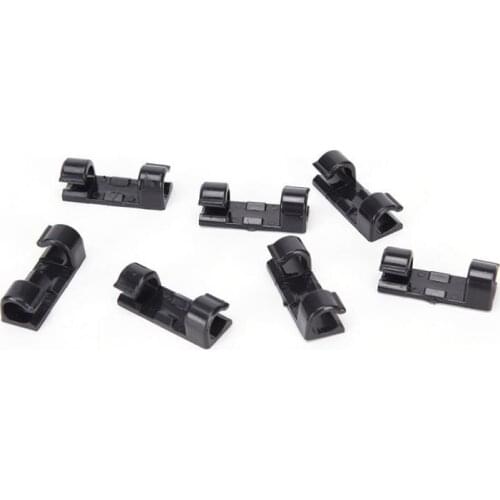 20PC Cable Organizer Clips Cable Management Desktop Workstation Wire Manager Cord Holder USB Charging Data Line Winder Accessory