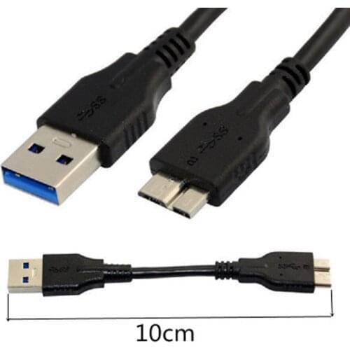 Micro USB 3.0 Cable USB 3.0 Type A Male to Micro B Cord for Samsung Galaxy S5, Note 3, Camera, Hard Drive and More 0.1m