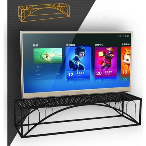 TV Rack Mounting Bracket Hanging Rack Metal TV Stand Holder 110X35X25CM