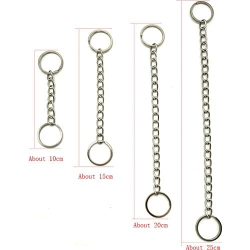 Metal Keyring Split Key Chains Connecting Key Buckle Circular Keyrings Handmade Keychains Fittings Bag Charm Accessories