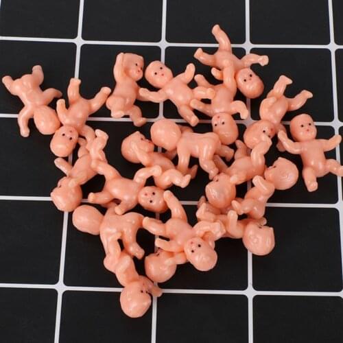 Cute Baby Shower Mini Doll Plastic Child Full Moon Gifts Boys Girls Party Supplies Kids Small Toy Accessories