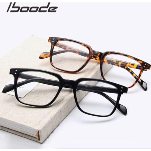 Iboode Retro Square Glasses Frame Women Men Myopia Optical Eyewear Unisex Reading Glasses Frame Prescription Eyeglass Frames