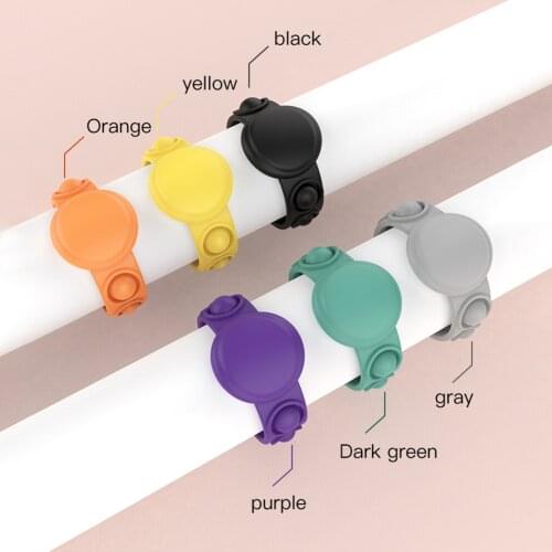 Silicone Wearable Push Bubble Bracelet Sensory Toy Wristband Anti-stress Relaxing Puzzle Fidget Autism Toys Stress Relief Toy#20
