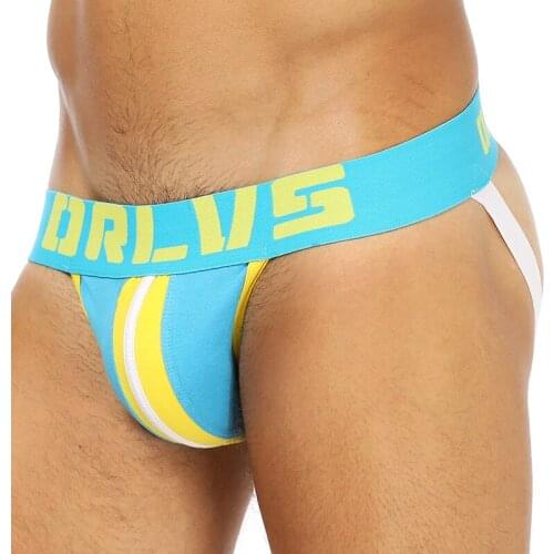 ORLVS Sexy Gay Underwear Men Transparent Jockstrap String Homme Slip Sexy Erotic Homens Mens Thongs