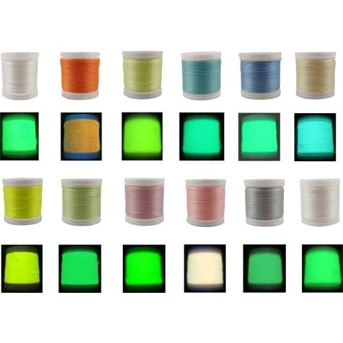 Glow In The Dark Thread 12 Colors Polyester Sewing Thread For Sewing Embroidery