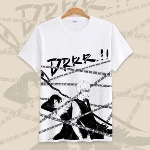 Japanese Anime DuRaRaRa!! Cosplay T Shirt Women/Men Fashion Printed Summer T-Shirt Cartoon Graphic Top Tee tshirt Costume