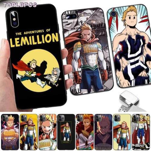 TOPLBPCS Japan anime Mirio Togata Lemillion Soft Phone Cover for iPhone 8 7 6 6S Plus X 5S SE 2020 XR 11 12 pro XS MAX