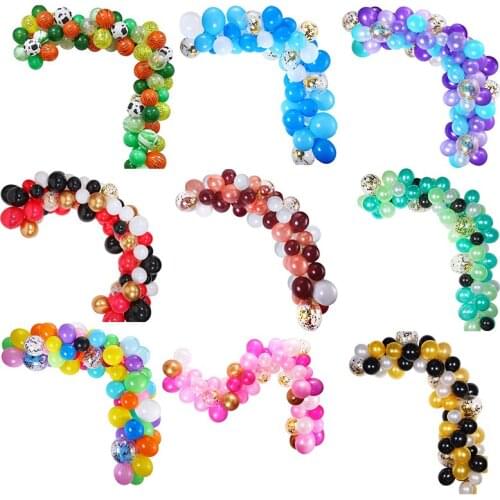 110pcs/lot Macaron Balloons blue red golden Latex Balloons Birthday Party Decoration Garland Arch Event Balloons Weding Decor