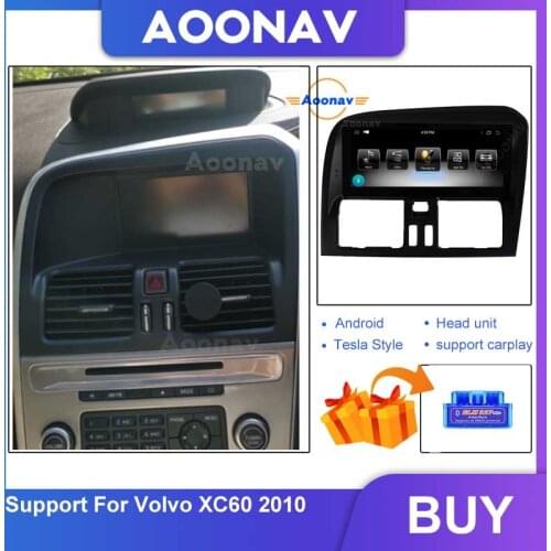 RHD GPS Navigation Touch Screen PX6 Car Audio XC60 2010 Car Audioradio Multimedia Player support Aline System wireless carplay