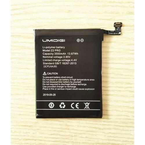 B-TAIHENG Umi Z2 pro Battery UMIDIGI Z2 pro High Quality Large Capacity 3850MAh Back Up For UMI Z2 pro Smart Phone Battery