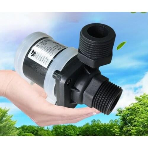 12V24VDC brushless solar water heater/ground heating circulation pressurized water pump/high temperature resistant quater thread