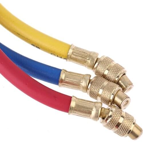 AC Diagnostic Manifold Freon Gauge Hose Set Charging R134A R12 R22 R502 Refriger 203C