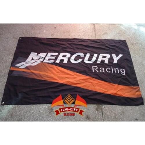 For mercury racing flag,Performance Marine and Automotive Engines banner