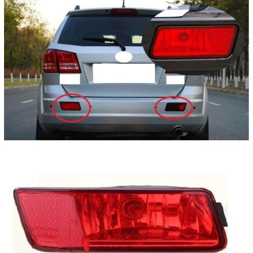 Lofty Richy For Dodge Journey 2009-2012 Rear Bumper Brake Light Fog Light Reflector Fog lamp Warning Lamp with bulb