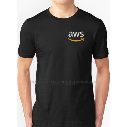 Aws T Shirt 100% Pure Cotton Aws Web Services Creative Trending Vintage Cool Gift Euro Us Size Big Size