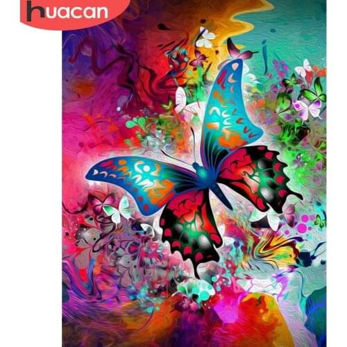 HUACAN 5d Diamond Painting Animal Full Square/Round Drill DIY Diamond Embroidery Sale Butterfly Handicraft Home Decor