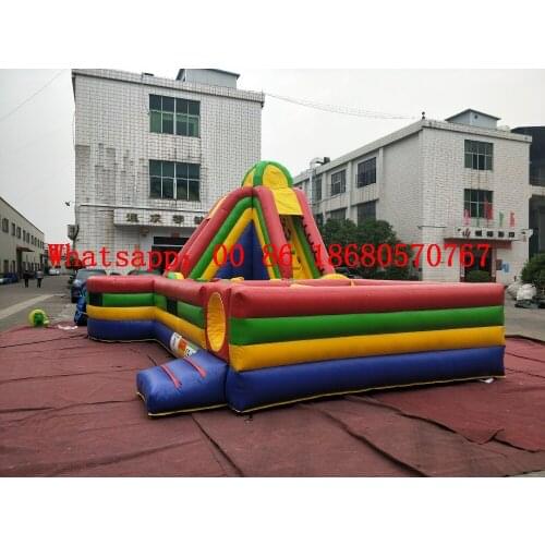China Guangzhou) Factory direct inflatable slide / castle / trampoline / pool slide / Inflatable Obstacle course YLY-041