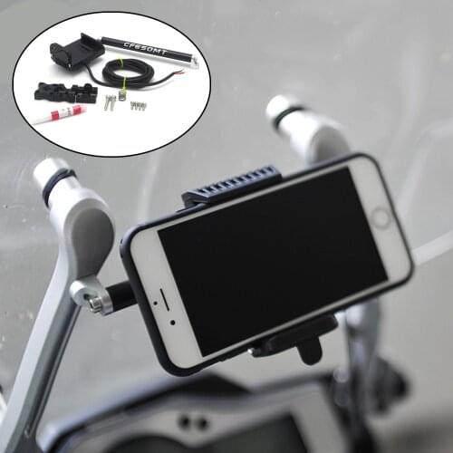 Motorcycle GPS Navigation Bracket Shockproof Aluminum Alloy FOR CF MOTO 650MT 650 MT MT650 CF650MT 2018 USB Charging